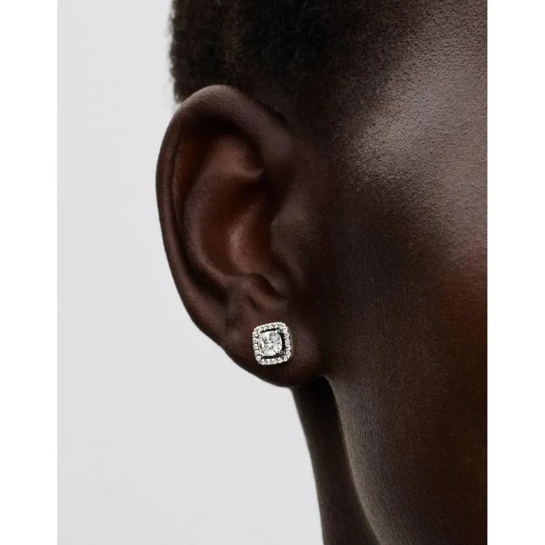 PandoraClous d’Oreilles Halo Carré