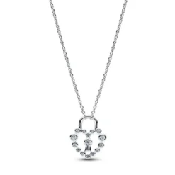 PandoraCollier avec Pendentif Cadenas Cœur Scintillant