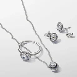 PandoraCollier femme en argent sterling avec zircons Pandora Timeless