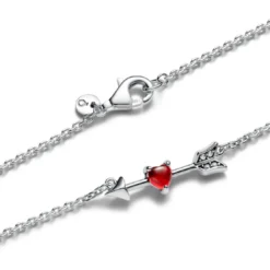 PandoraCollier Flèche & Cœur en Verre de Murano