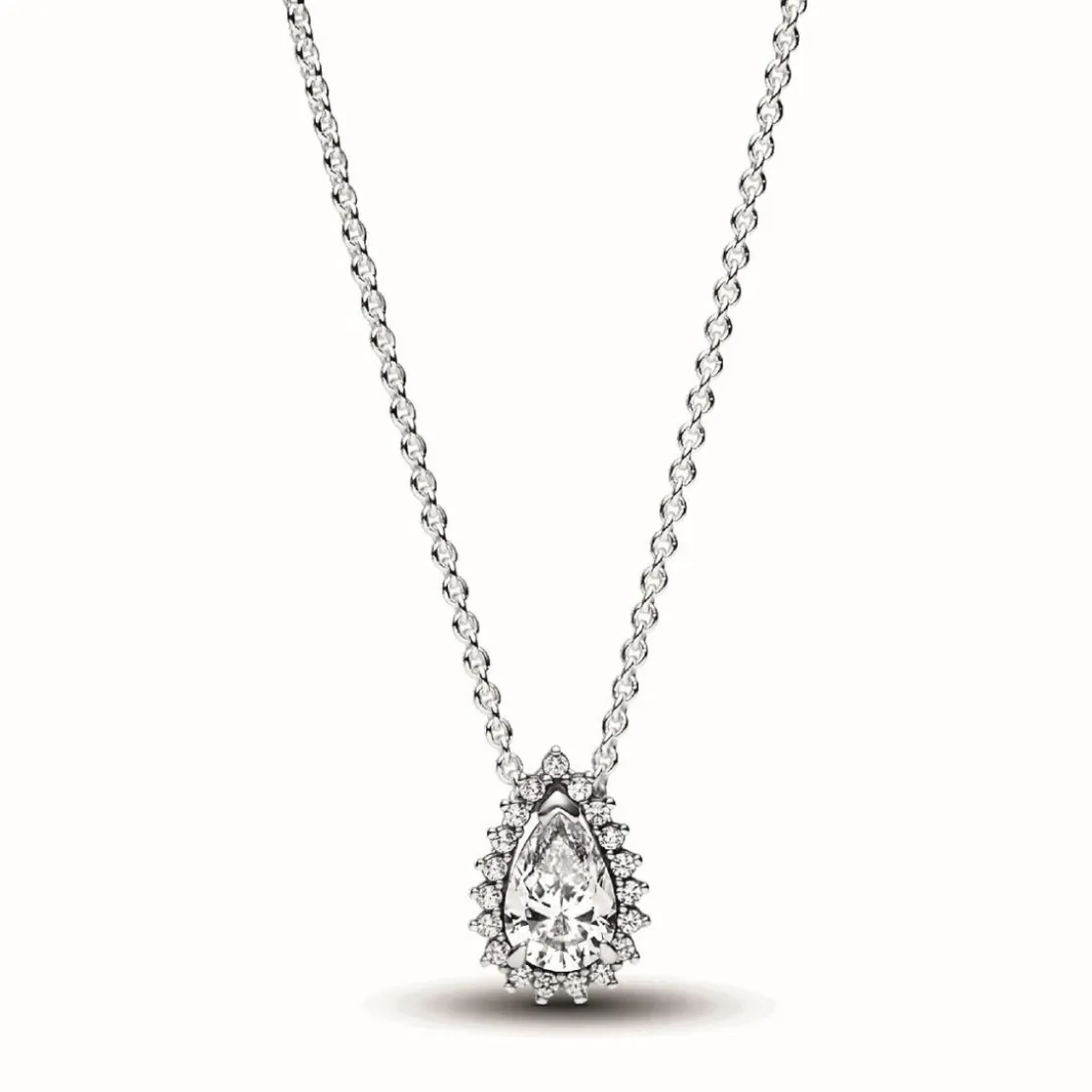 PandoraCollier Halo Poire Scintillant - Pandora Timeless