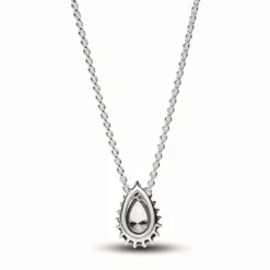 PandoraCollier Halo Poire Scintillant - Pandora Timeless