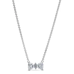 PandoraCollier Nœud Scintillant Argent