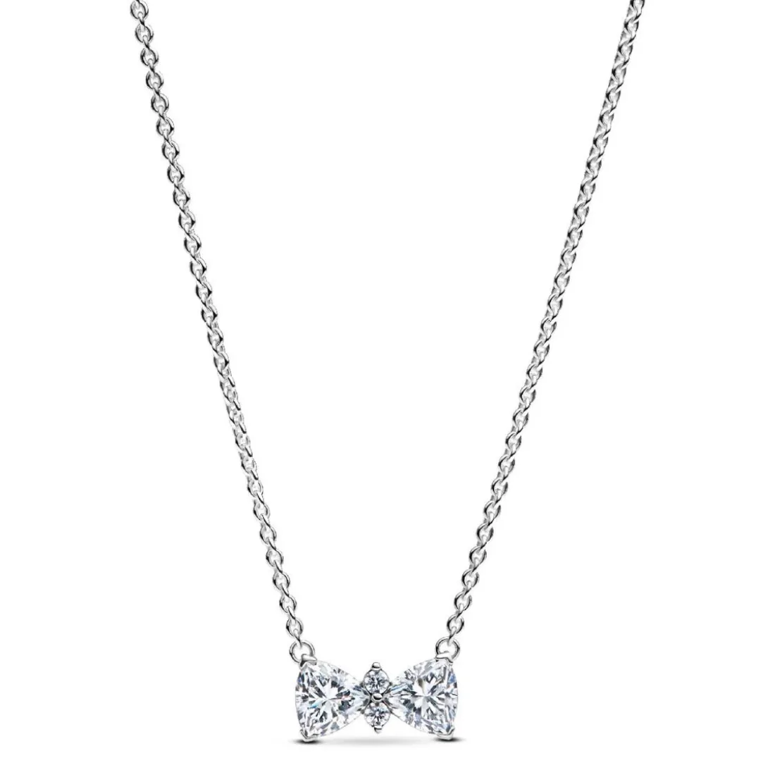 PandoraCollier Nœud Scintillant Argent