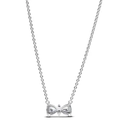 PandoraCollier Nœud Scintillant Argent