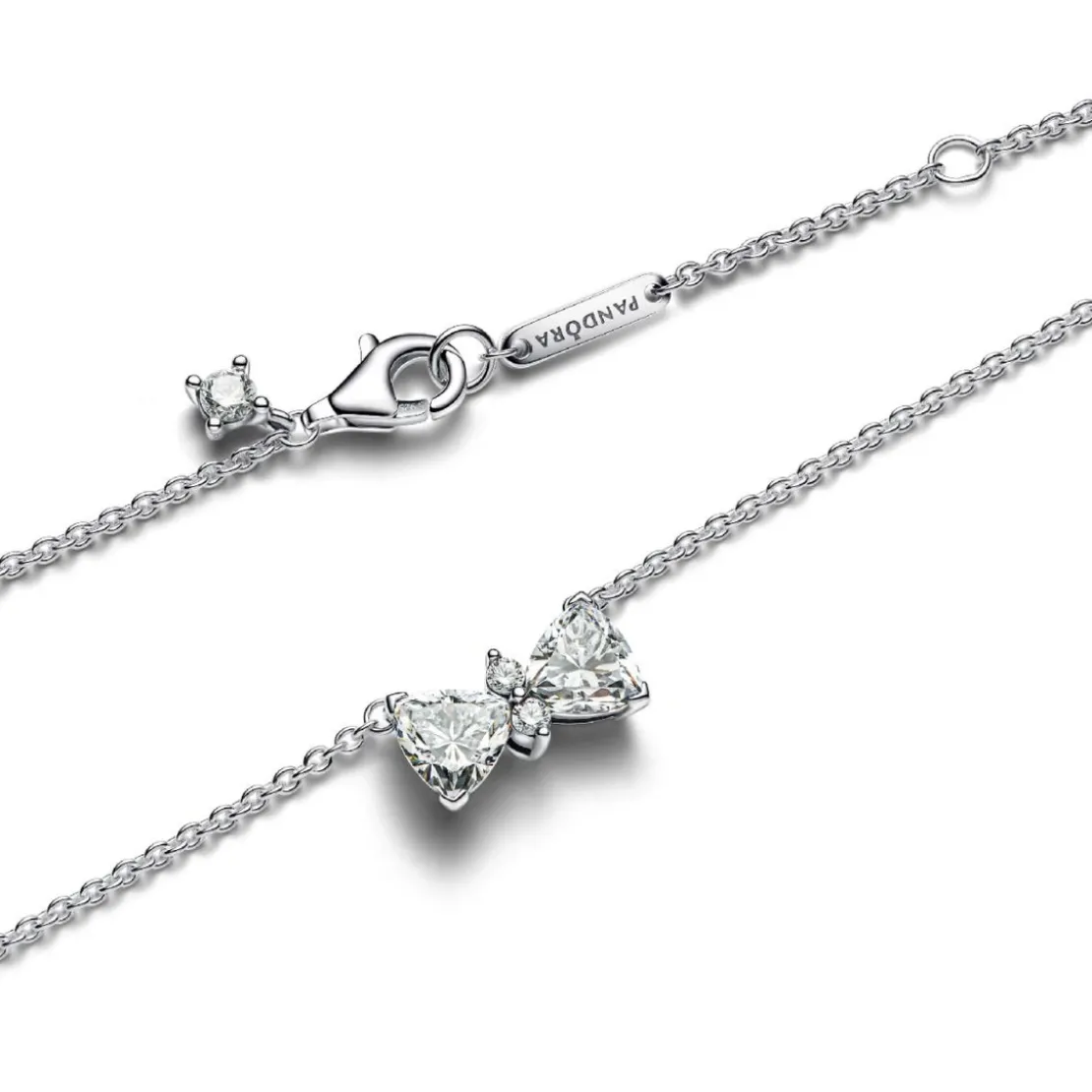 PandoraCollier Nœud Scintillant Argent