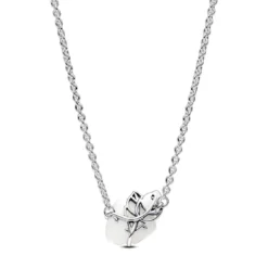 PandoraCollier Rose Épanouie Blanche