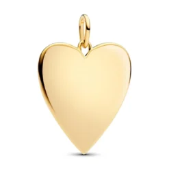 PandoraMédaillon Cœur XL Gravable Doré