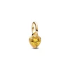 PandoraMini Dangle Cœur Métal Doré 763862C01