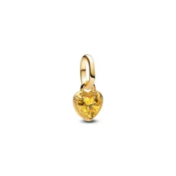 PandoraMini Dangle Cœur Métal Doré 763862C01