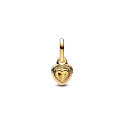 PandoraMini Dangle Cœur Métal Doré 763862C01