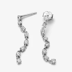 PandoraPendantes femme en argent sterling avec zircons Pandora Timeless