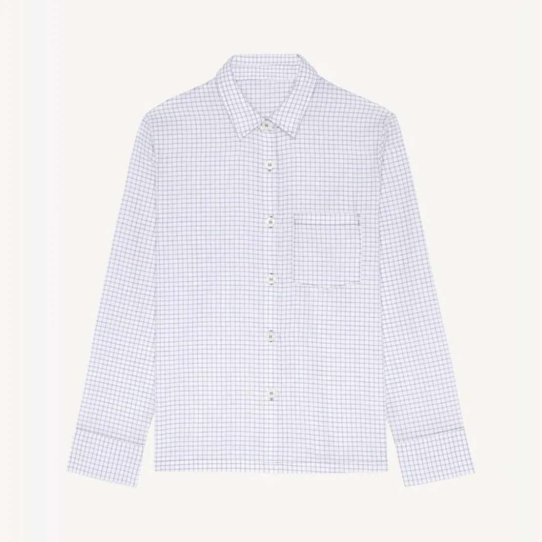 PassionataAudrey - Haut de pyjama manches longues bleu en coton