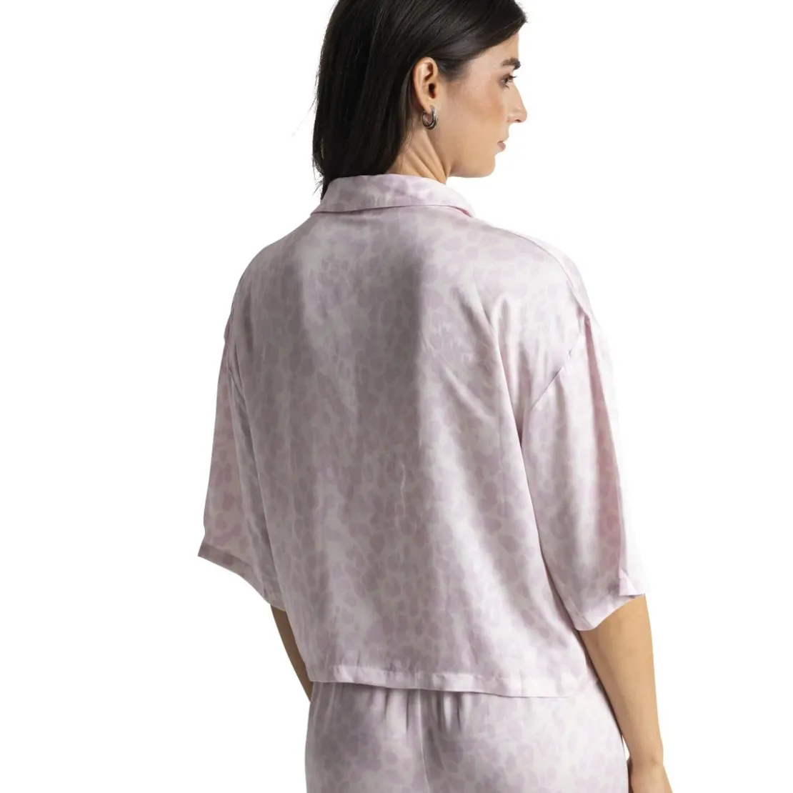 PassionataChloé - Haut de pyjama manches trois quart rose