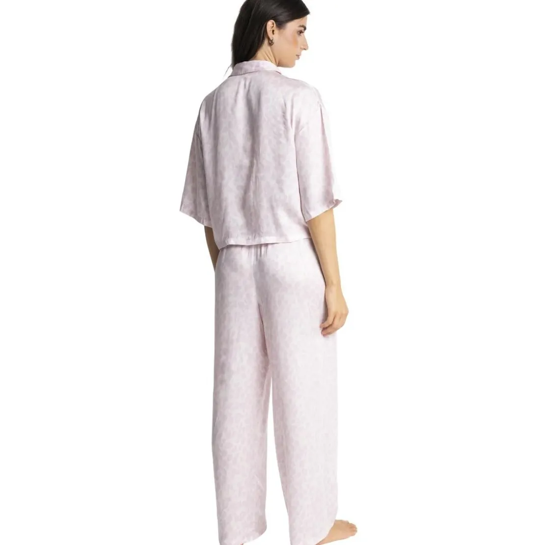 PassionataChloé - Haut de pyjama manches trois quart rose