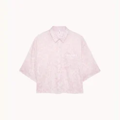 PassionataChloé - Haut de pyjama manches trois quart rose