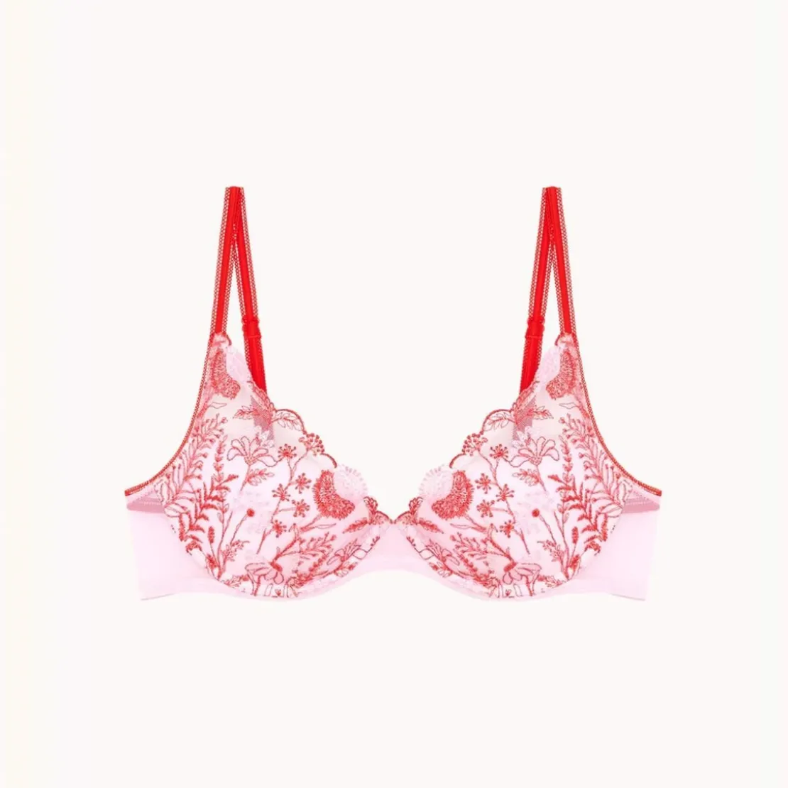 PassionataChloé - Soutien-gorge plongeant rouge