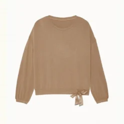 PassionataOcea t-shirt manches longues marron en viscose