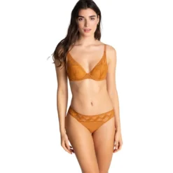 PassionataScarlett - Soutien-gorge plongeant marron