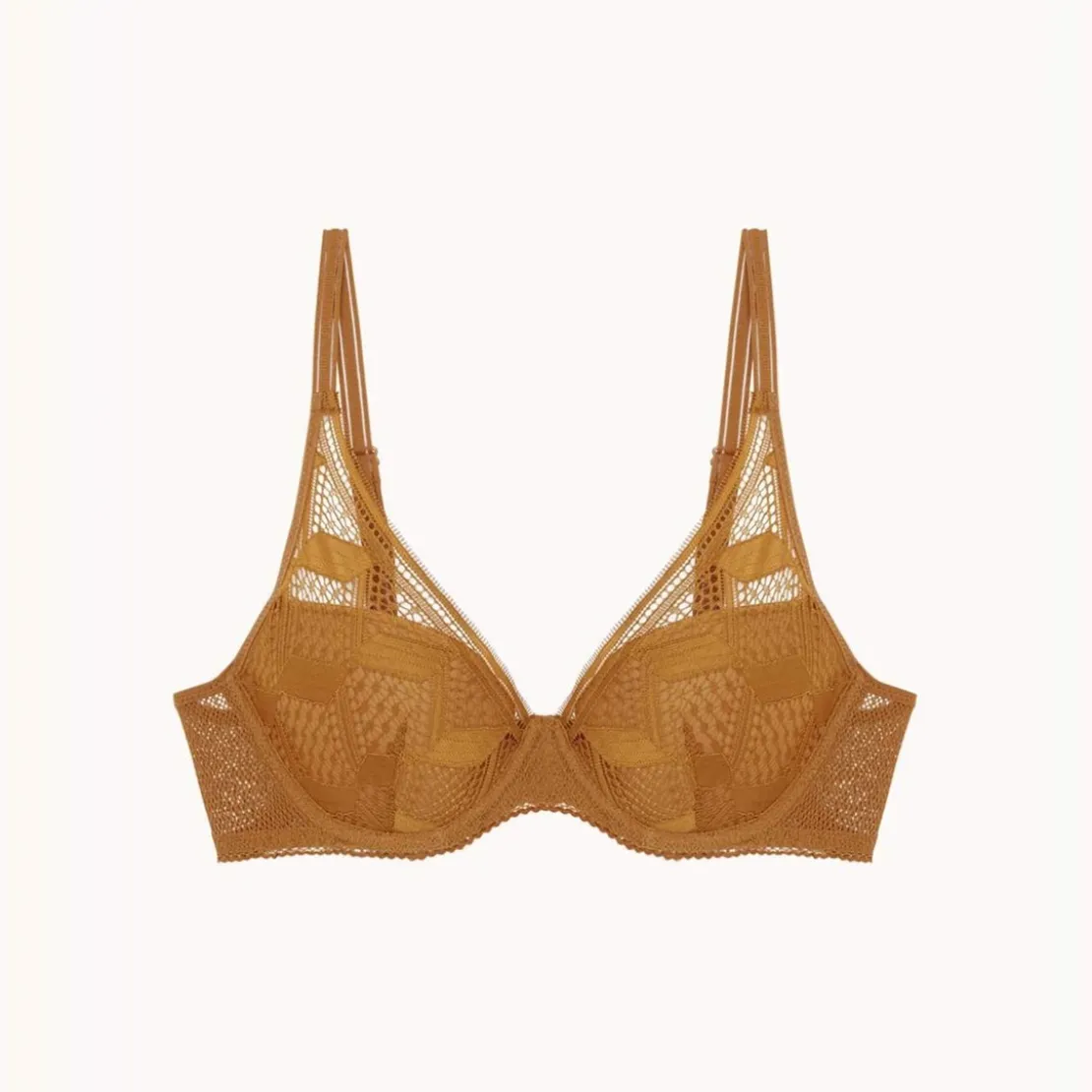 PassionataScarlett - Soutien-gorge plongeant marron