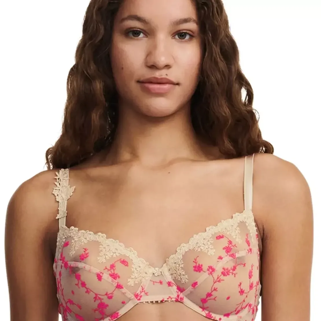 PassionataSoutien Gorge Armature Rose Motif Fleurs Passionata- WHITE NIGHTS- WHITE NIGHTS