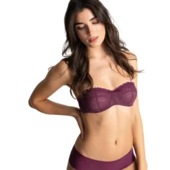 PassionataSoutien-gorge bandeau à armatures violet- Pila