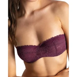 PassionataSoutien-gorge bandeau à armatures violet- Pila