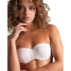 PassionataSoutien-gorge bandeau à armatures blanc- Pila