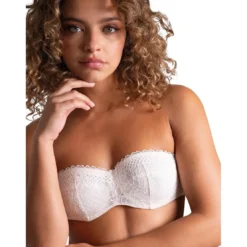 PassionataSoutien-gorge bandeau à armatures blanc- Pila
