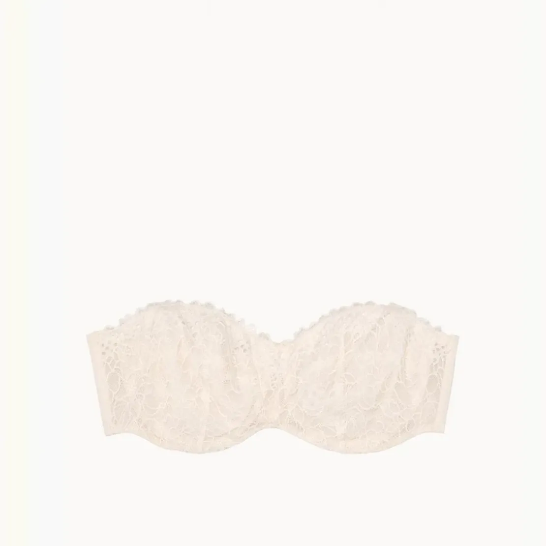 PassionataSoutien-gorge bandeau à armatures blanc- Pila