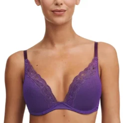 PassionataSoutien-gorge coque plongeant violet Passionata - BROOKLYN