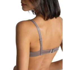 PassionataSoutien-gorge corbeille en tulle transparent - Gris- Suzy