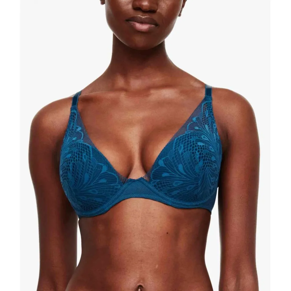 PassionataSoutien-gorge plongeant armatures - Bleu Passionata- THELMA