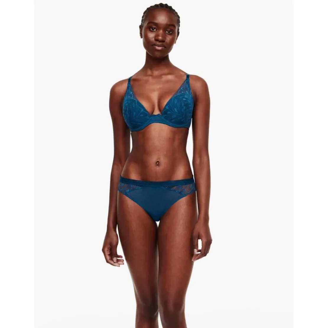 PassionataSoutien-gorge plongeant armatures - Bleu Passionata- THELMA