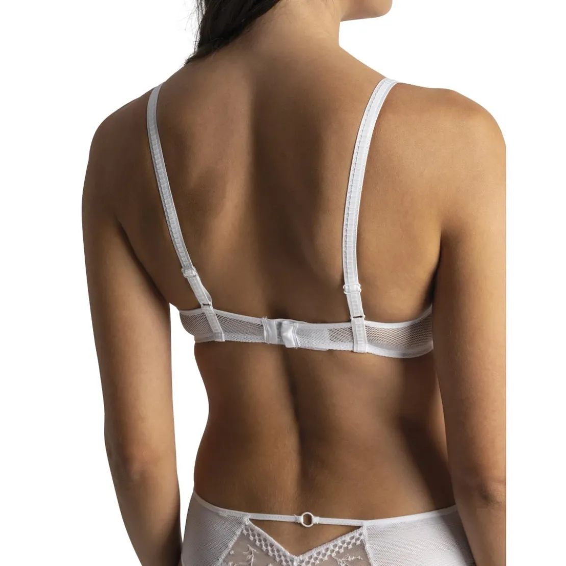 PassionataSuzy - Soutien-gorge plongeantavec coques blanc