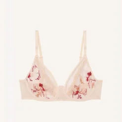 PassionataSuzy - Soutien-gorge plongeant brodé multicolore