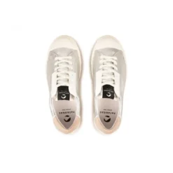PataugasChaussure Pataugas femme tendance avec une semelle crantée épaisse - Argent en cuir