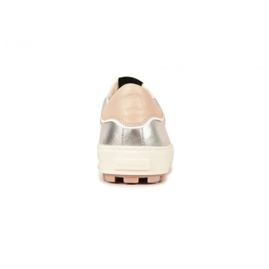 PataugasChaussure Pataugas femme tendance avec une semelle crantée épaisse - Argent en cuir