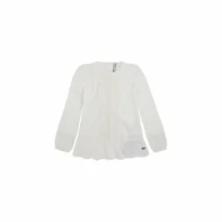 Pepe JeansChemise manches longues galon de dentelle fille Brianda Pepe Jeans - Blanc en viscose