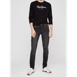 Pepe JeansJEAN SKINNY FINSBURY HOMME P bleu en coton