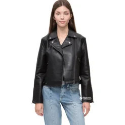 Pepe JeansPerfecto simili cuir Pepe Jeans femme - Noir