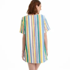 Pepe JeansRobe courte rayures multicolores femme Pepe Jeans - Multicolore