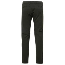 PetrolPantalon chino homme vert forêt marron en coton