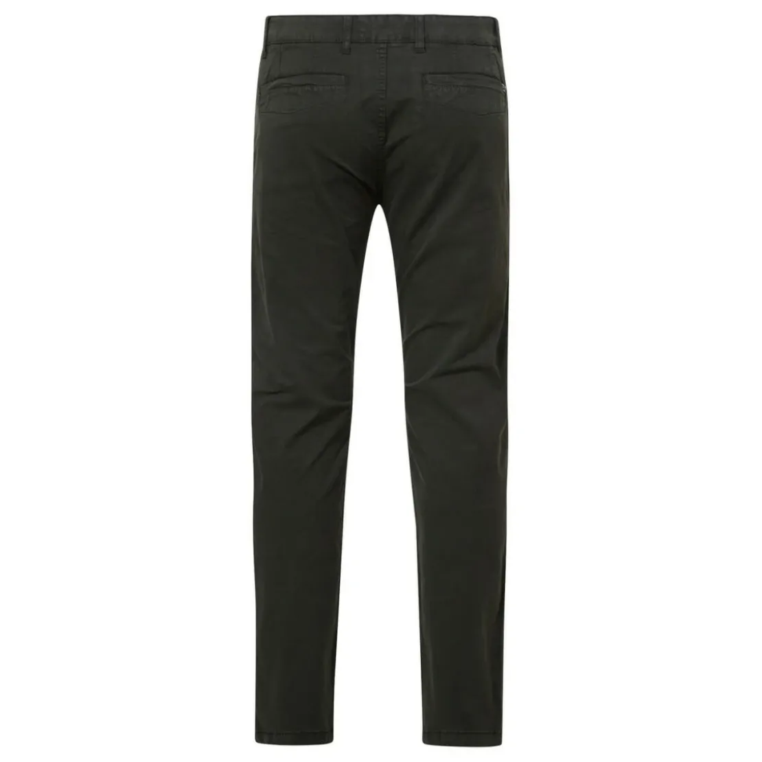 PetrolPantalon chino homme vert forêt marron en coton