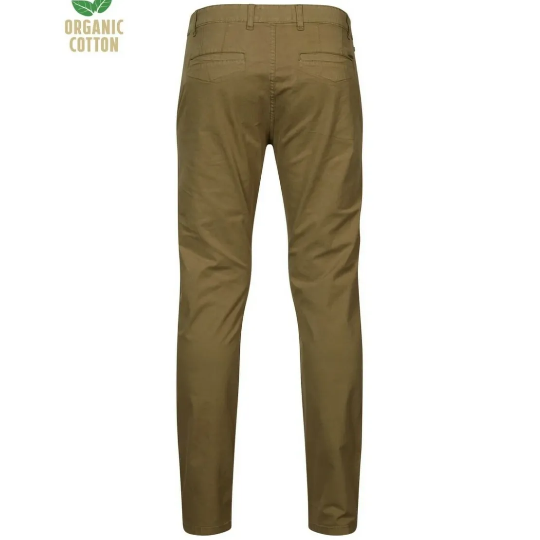 PetrolPantalon chino kaki en coton