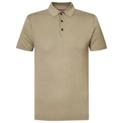 PetrolPolo pour homme sable en viscose