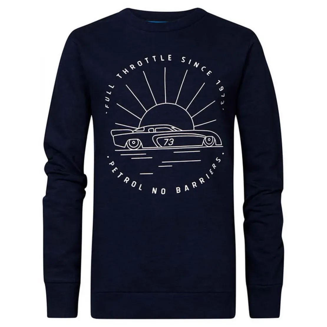 PetrolSweatshirt garçon bleu en coton