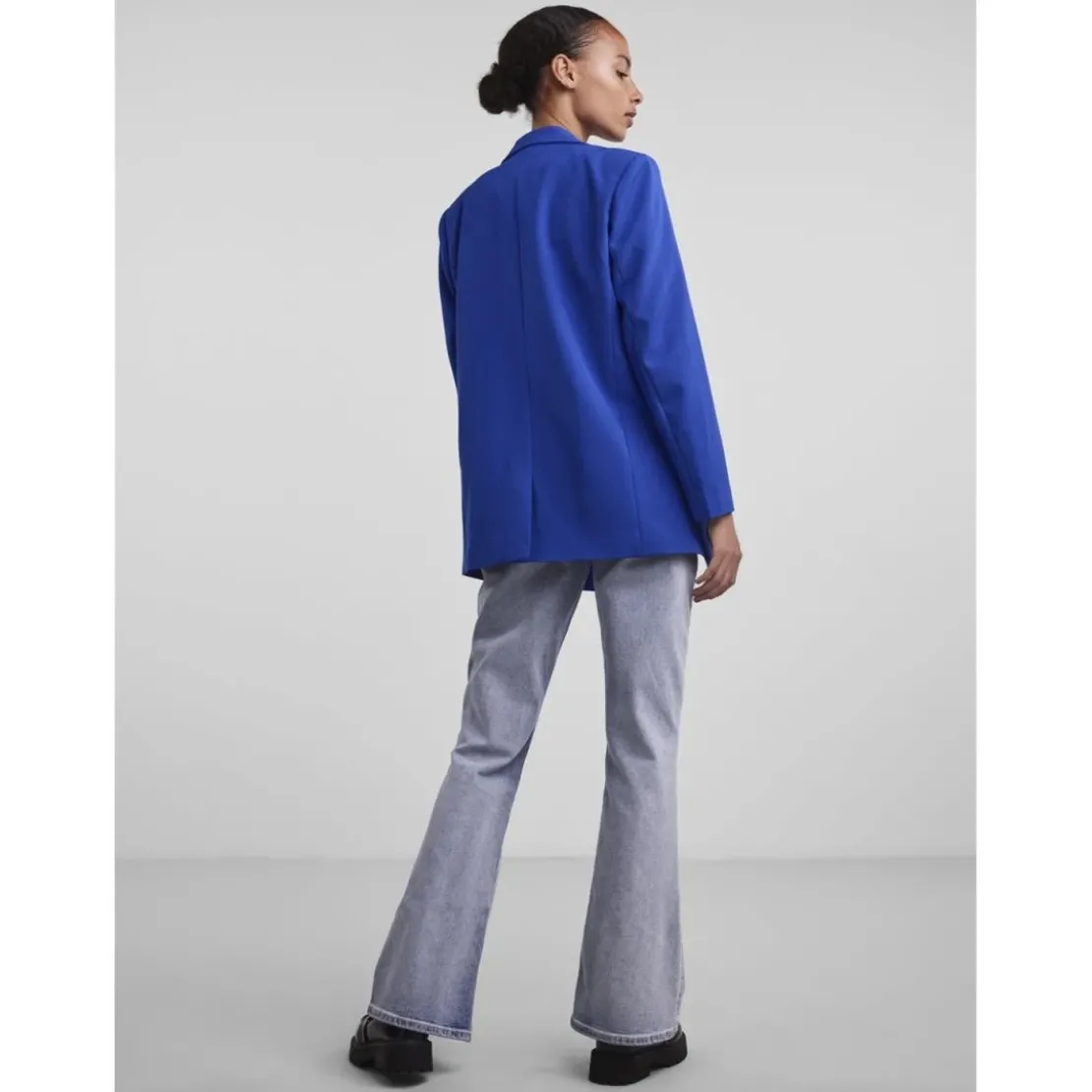PiecesBlazer classique oversize fit col italien bleu Tess