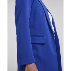 PiecesBlazer classique oversize fit col italien bleu Tess