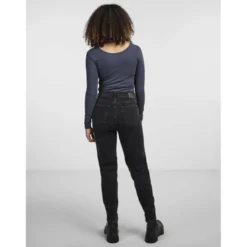 PiecesBlouse manches longues col rond bleu